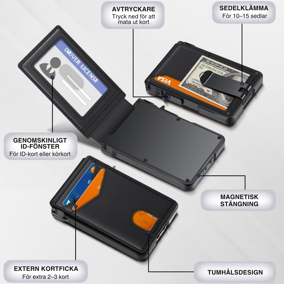 Ascend™ Ultratunn Plånbok med RFID-blockering