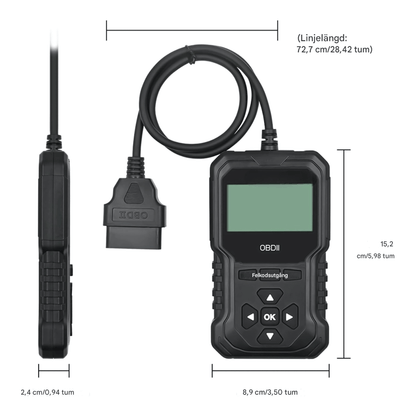 ScanVerse - OBD2 Bilscanner | Felkodsläsare för Bilar med 11 Funktioner & 9 Protokollstöd